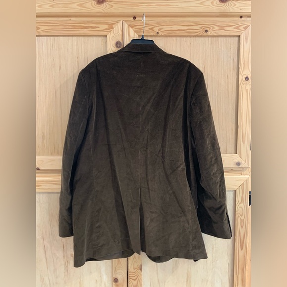 Saddlebred brown corduroy blazer suit jacket size 40 Long - Picture 3 of 4